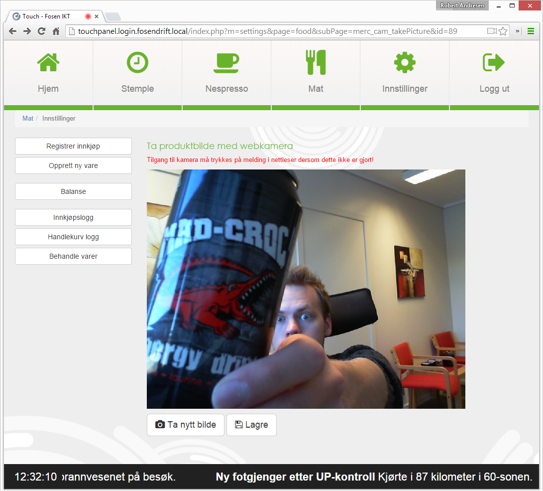 HTML5: Take photo with webcam