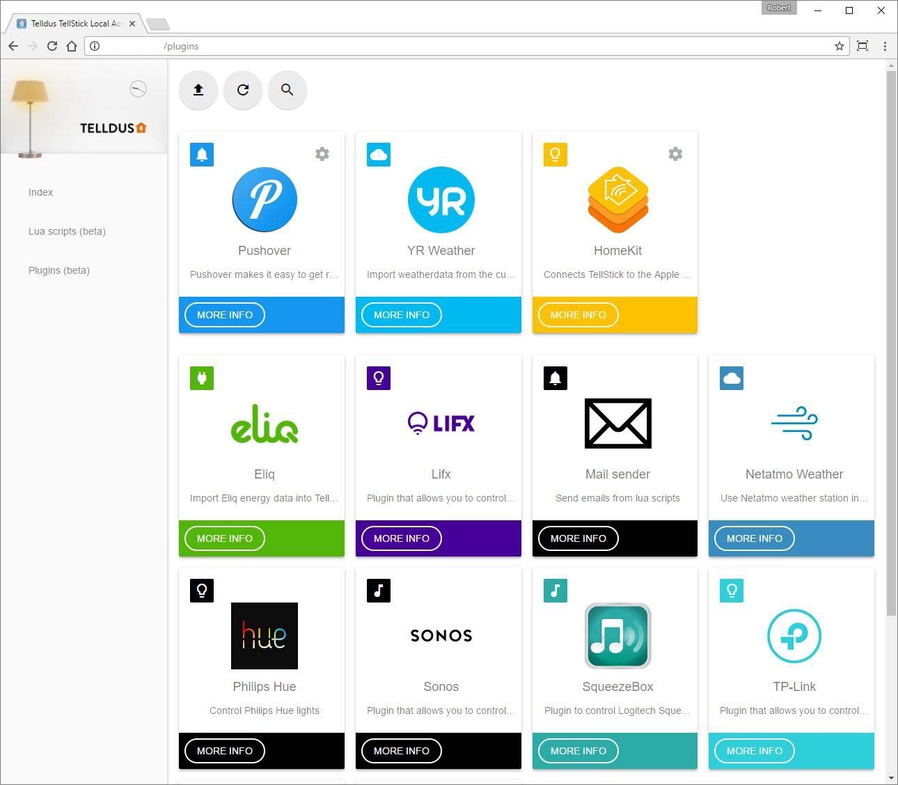 Telldus: Plugins